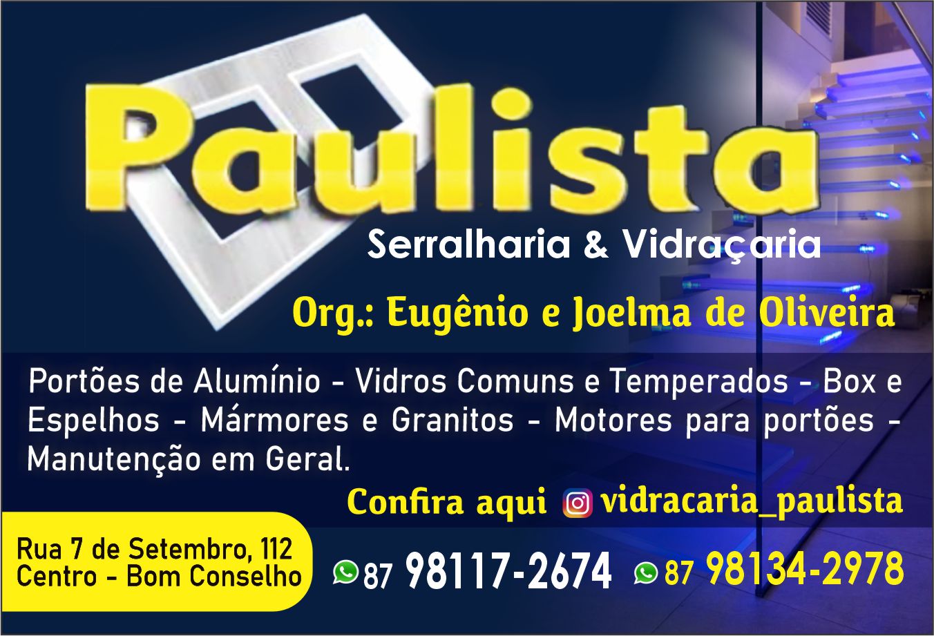 SERRALHARIA E VIDRAÇARIA